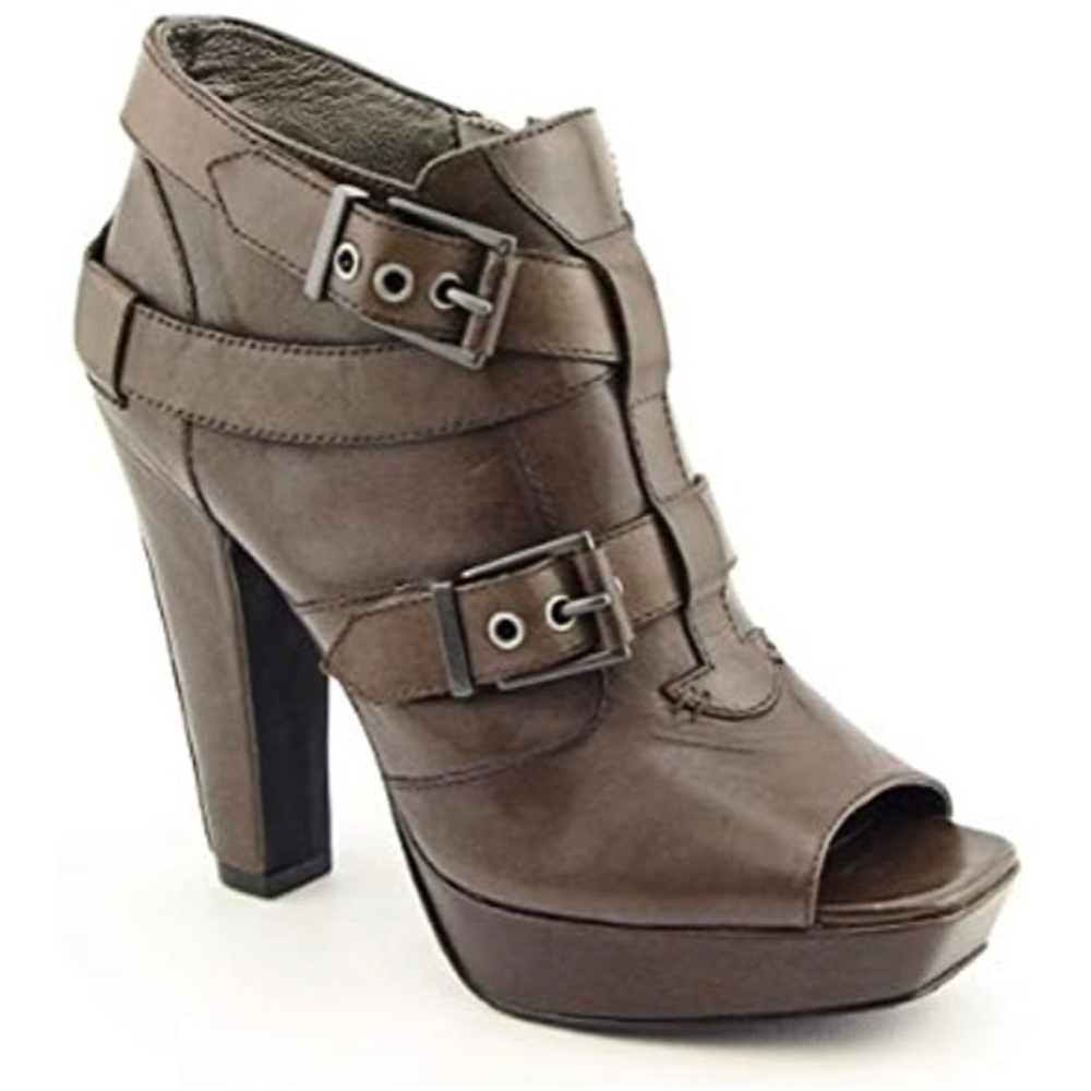 Miss Sixty Women's Kamille Open Toe Buckle Bootie